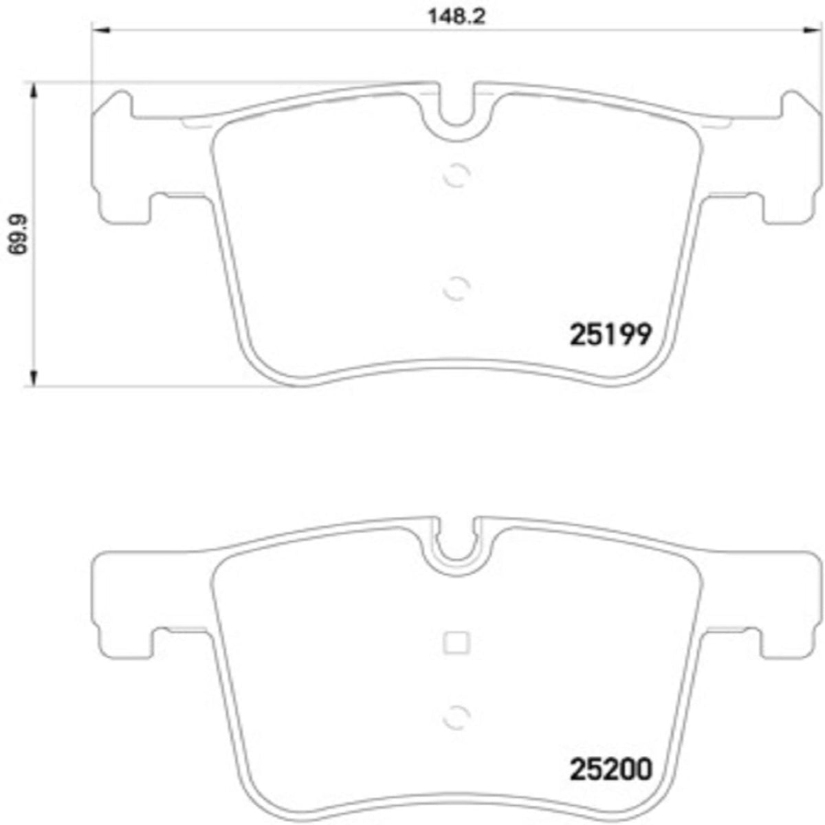 BREMBO P06075 Brembo P06075 Low-Met Alloy Steel Front Disc Brake Pad Set BMW OE# 34106859181
