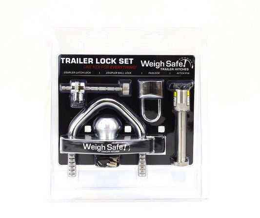 WEIGH SAFE WS26 Weigh Safe Universal Trailer Lock Kit (4 Pc.) Keyed Alike