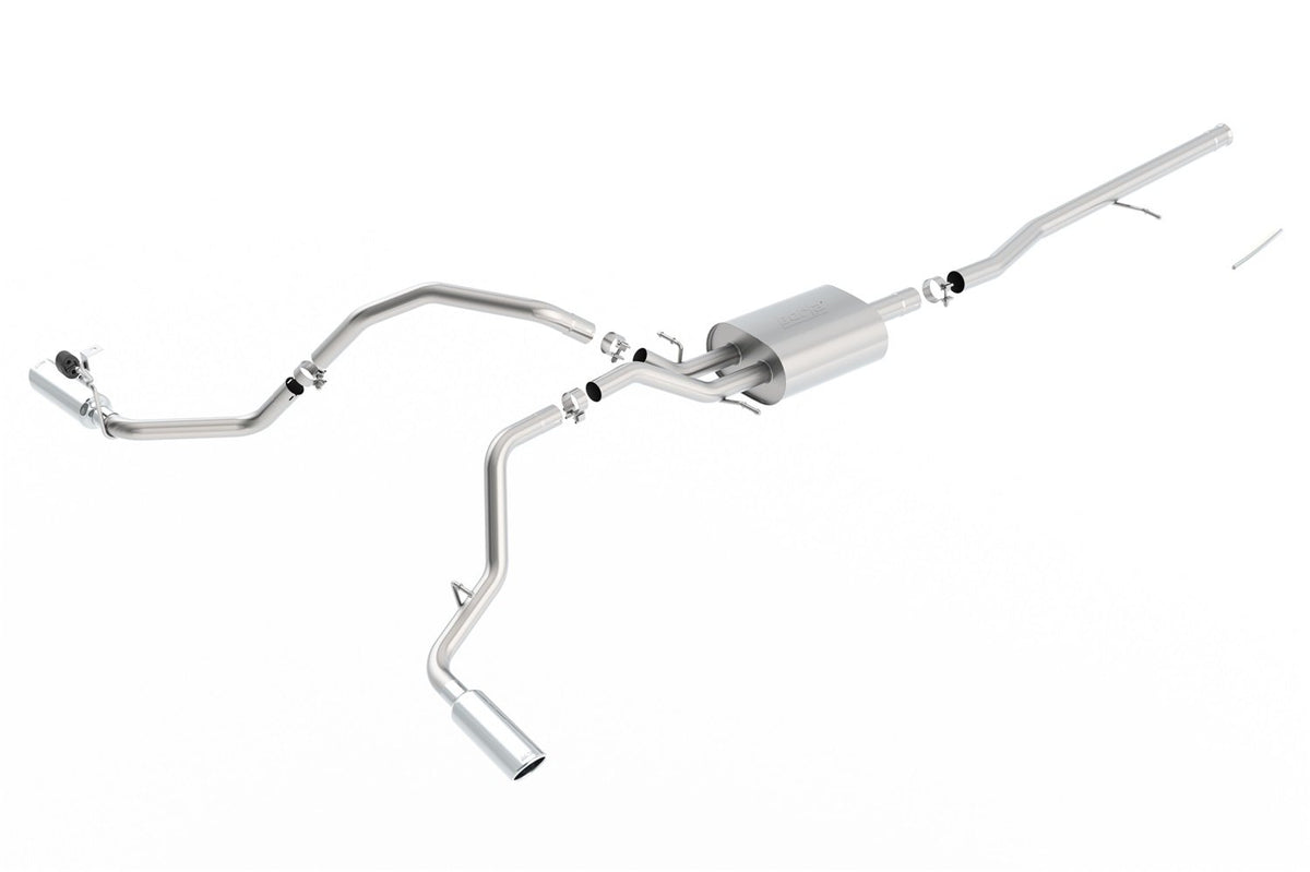 BORLA 140546 BORLA 140546 Cat-Back Sys. for '14-'18 Chevrolet Silv. 1500/ GMC Sierra 1500/2019 Silv. 1500 LD/Sierra 1500 LD ONLY 5.3L V8 AT/MT 2&4WD Ext. Cab (6' 7") Bed 143.5" WB/Crew Cab (5' 9") Bed 143.5" WB