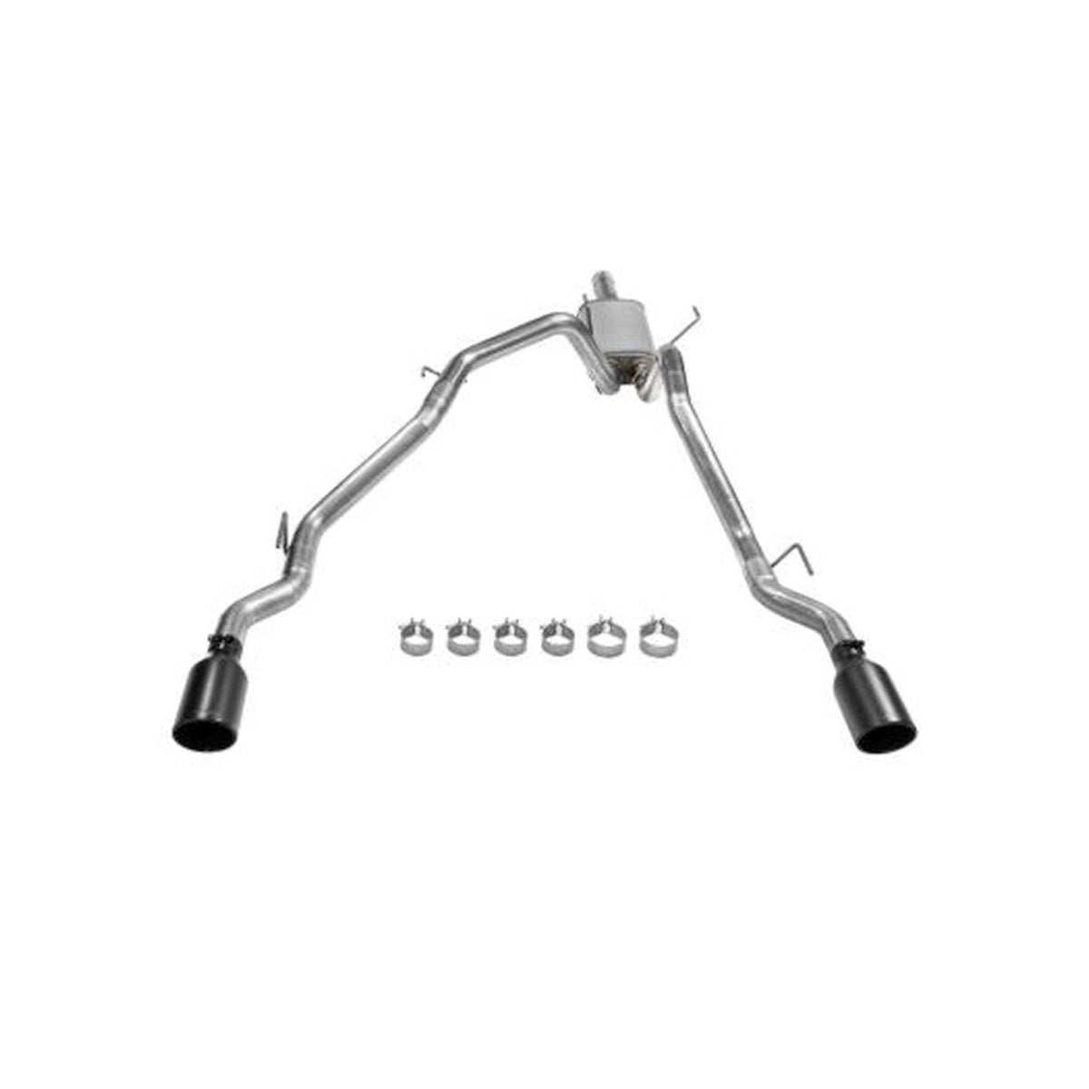 FLOWMASTER 717860 Flowmaster 717860 FlowFX Cat-Back Exhaust Kit Dual 2.5 Inch 409 Stainless Steel Tailpipes 4.5 Inch Black Ceramic 304 Stainless Steel Tips Compatible with 2009-2024 Classic Body Ram 1500 5.7L Hemi