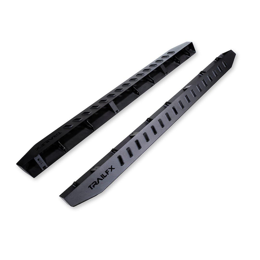 TRAILFX ORB001 TrailFX Overland Running Board Fits Ford Bronco 4 Door 2021-2025 Matte Black Powder Coated Steel Bolt On Set of 2 Nerf Bars TrailFX ORB001
