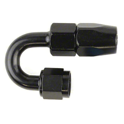 SPEEDFX 511080BK Black Full Swivel Hose End Fitting, -10AN, 180° (511080BK) by SpeedFX