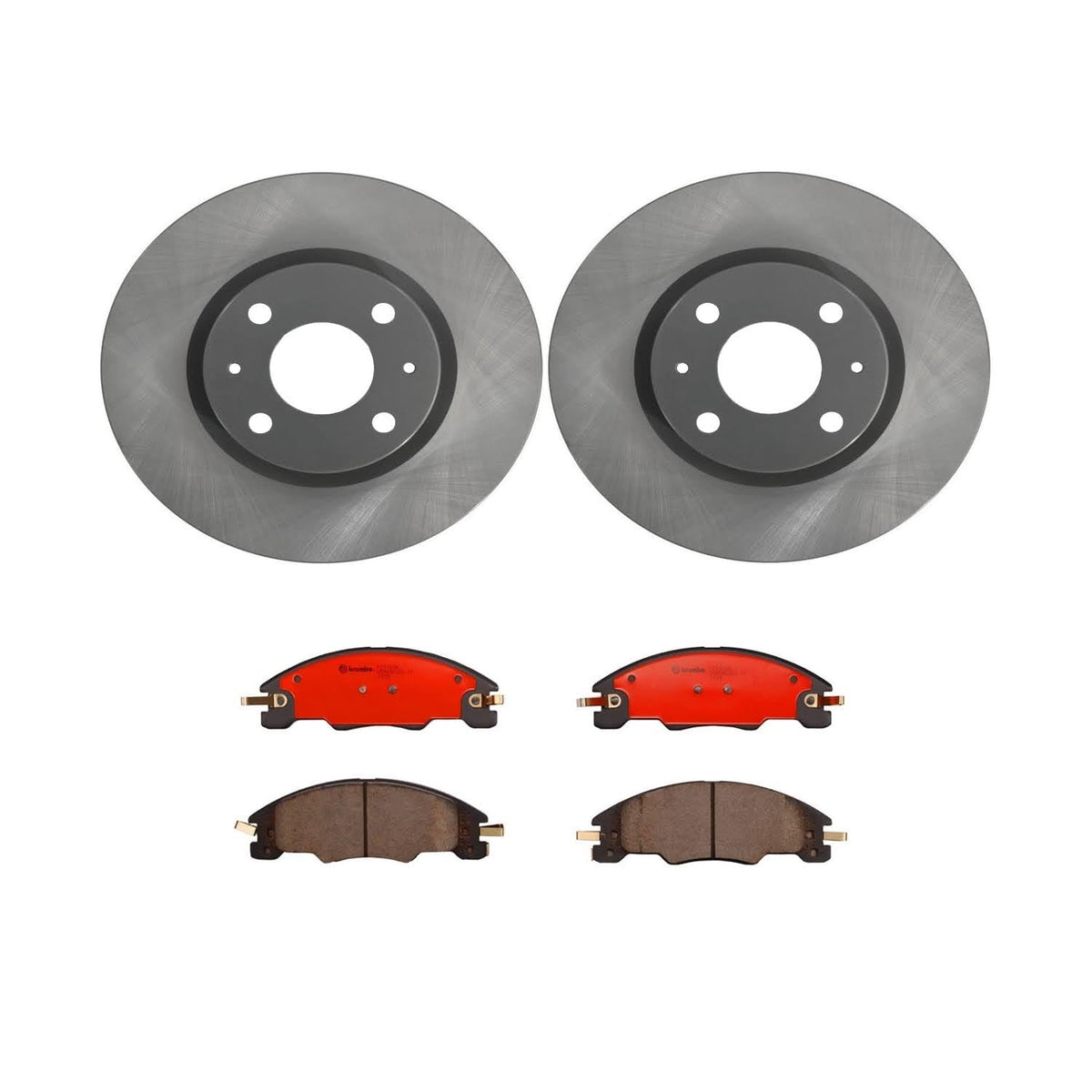 BREMBO KT00642 Brembo KT Series Premium Brake Kit (KT00642) for Ford Focus 2008-2011 | High-Performance Brake Pads & Rotors | Direct OE Replacement