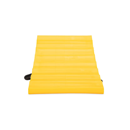 CAMCO 44472 Camco Standard Wheel Chock w/Rope for Trailers - Heavy Duty RV Wheel Chock Constructed of Durable Plastic w/UV inhibitors - Features Rope Handle for Easy Removal - Use w/Tires Up to 26-in - 44472