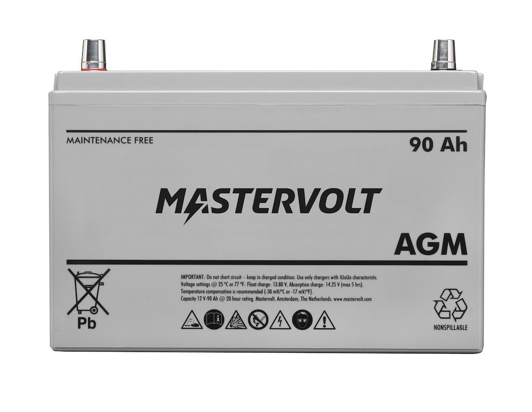 MASTERVOLT 62000900 Mastervolt 62000900 MV 12/90 AH AGM BATTERY