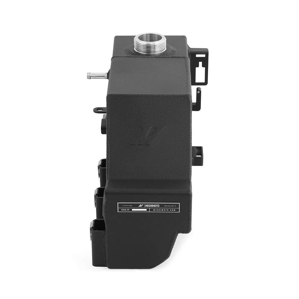 MISHIMOTO MMRT-F2D-11PMWBK Mishimoto MMRT-F2D-11PMWBK Aluminum Degas Tank, Compatible With Ford 6.7L Powerstroke 2011-2019, Micro-Wrinkle Black