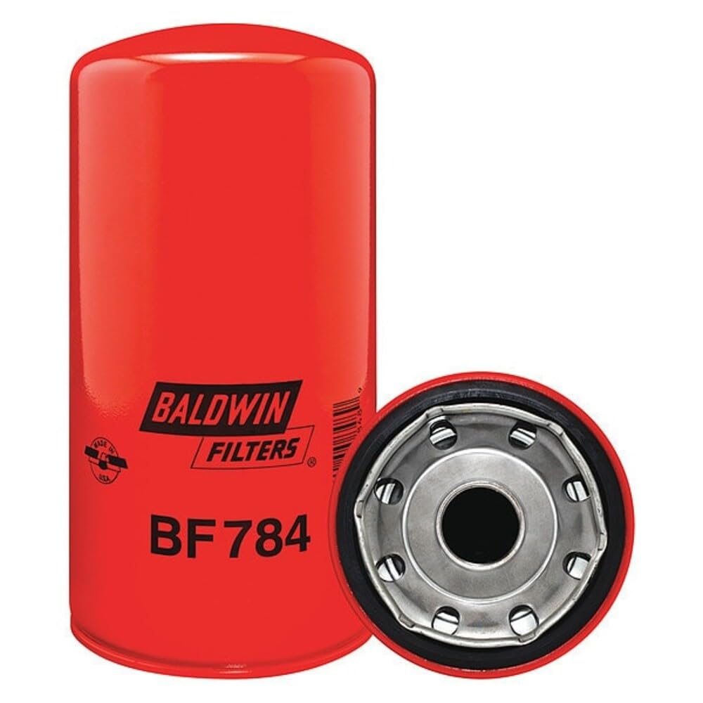 BALDWIN FILTERS BF784 Baldwin Fuel Filter, 9-1/2 x 4-21/32 x 9-1/2 In, red