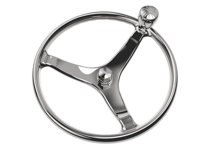 LEWMAR 89700820 Lewmar 15.5" Powerboat Steering Wheel with PowerGrip Control Knob and 5/8" Nut