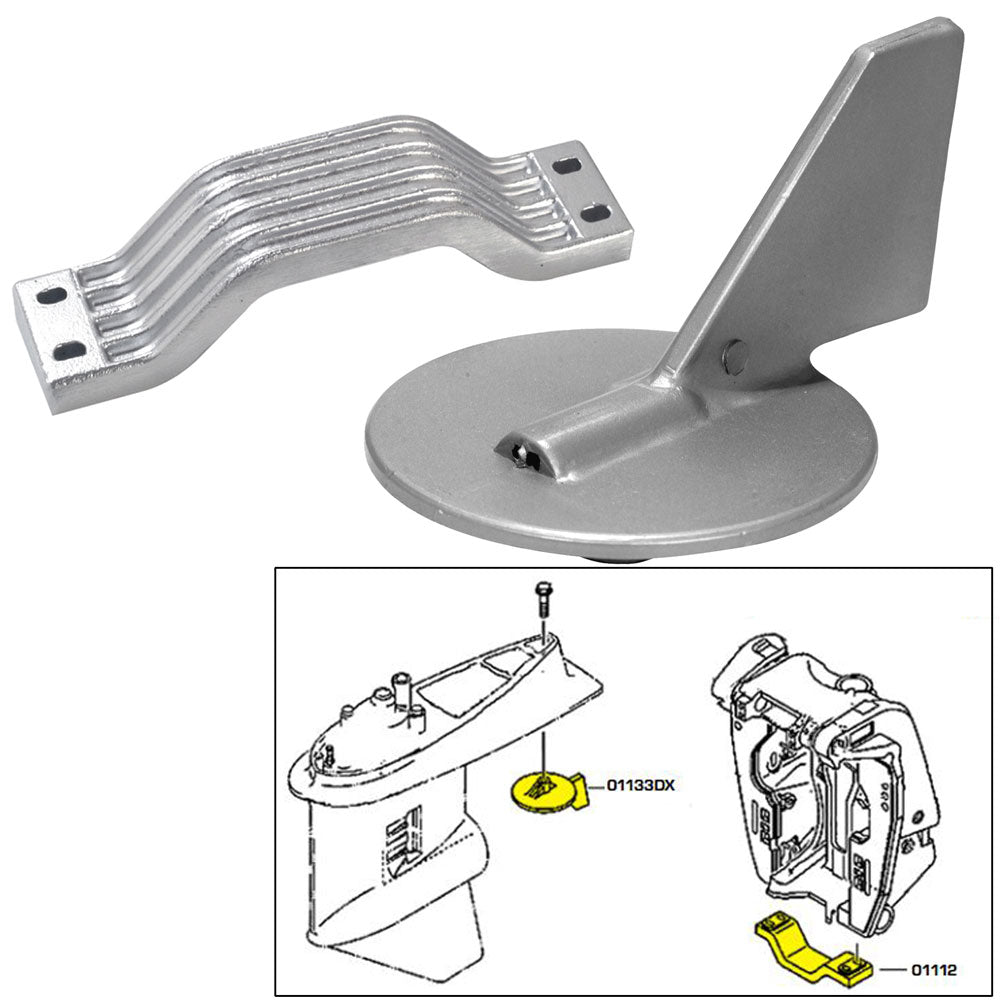 Tecnoseal 21101AL Tecnoseal Anode Kit - Yamaha 150-200HP - Aluminum