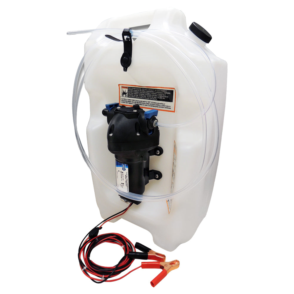 Jabsco 17860-2012 Jabsco Flat Tank Oil Changer System - 3-1/2 Gallon Tank - 12V