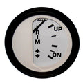 Faria Euro White 2" Trim Gauge f/ Mercury / Mariner /Mercruiser/Volvo DP/ Yamaha '01 and Newer