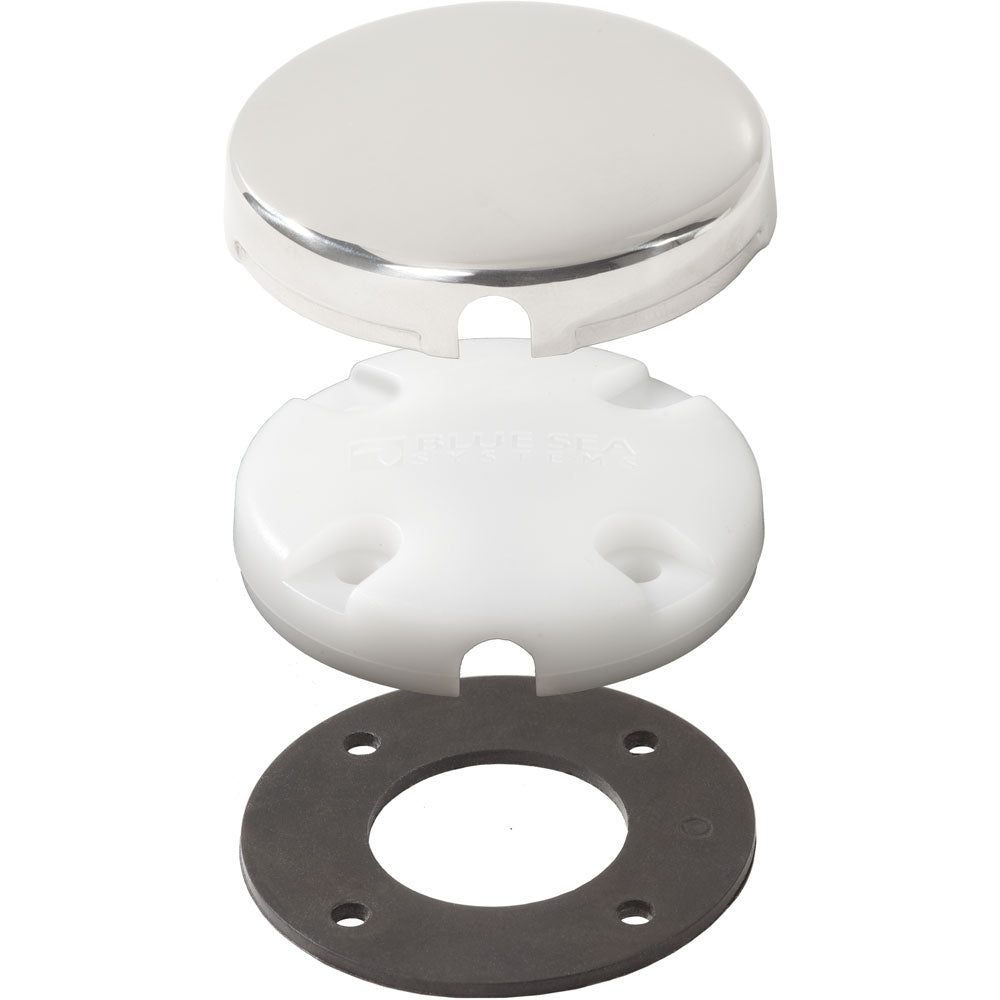Blue Sea Systems 1007100 Blue Sea Side Entry CableClam w/Stainless Steel Dress Cap