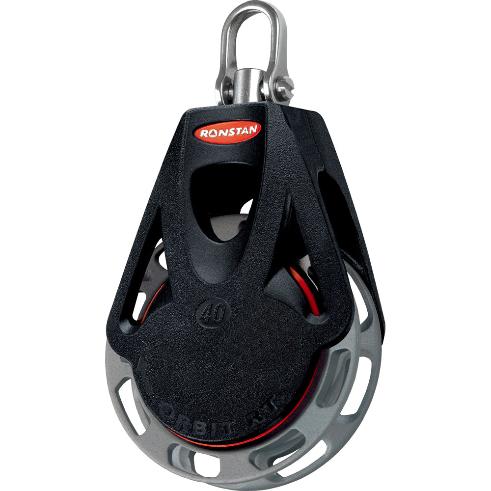 Ronstan RF46100 Ronstan Series 40 Ratchet Orbit Block - Single - Auto - Swivel Shackle Head