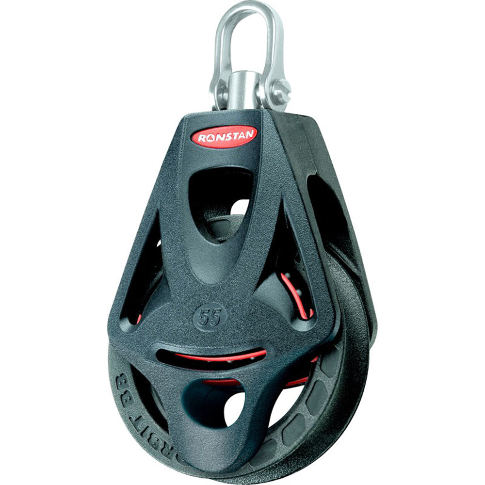 Ronstan RF55110 Ronstan Series 55 Ball Bearing Orbit Block - Single - Becket - Swivel Head