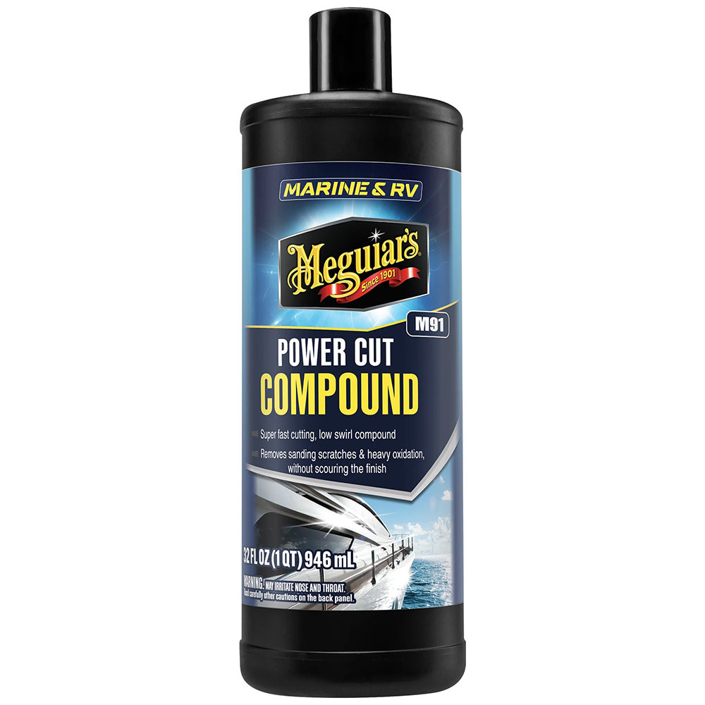 Meguiar's M9132 Meguiar's #91 Marine/RV Pro Grade Power Cut Compound - 32oz