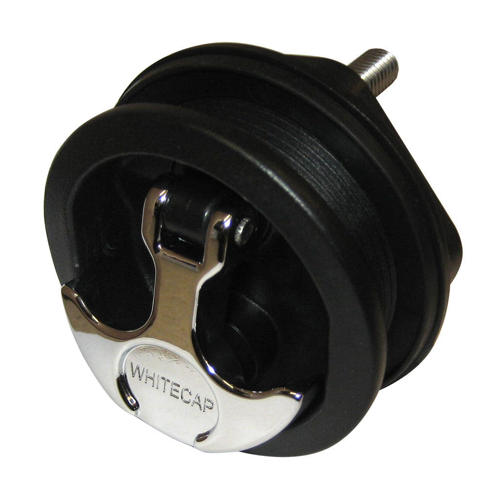 Whitecap S-0230BC Whitecap T-Handle Latch - Chrome Plated Zamac/Black Nylon - No Lock - Freshwater Use Only