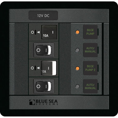 Blue Sea 1522 360 Panel Dual Bilge Pump Control