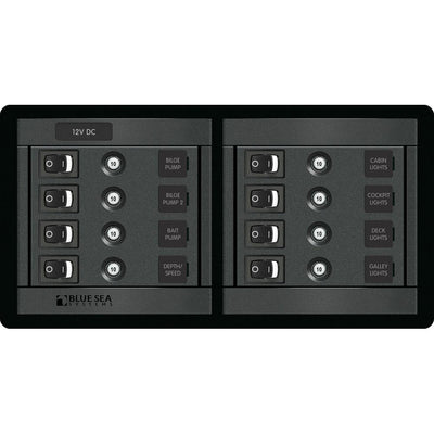 Blue Sea 1456 8 Position Switch CLB Horizontal