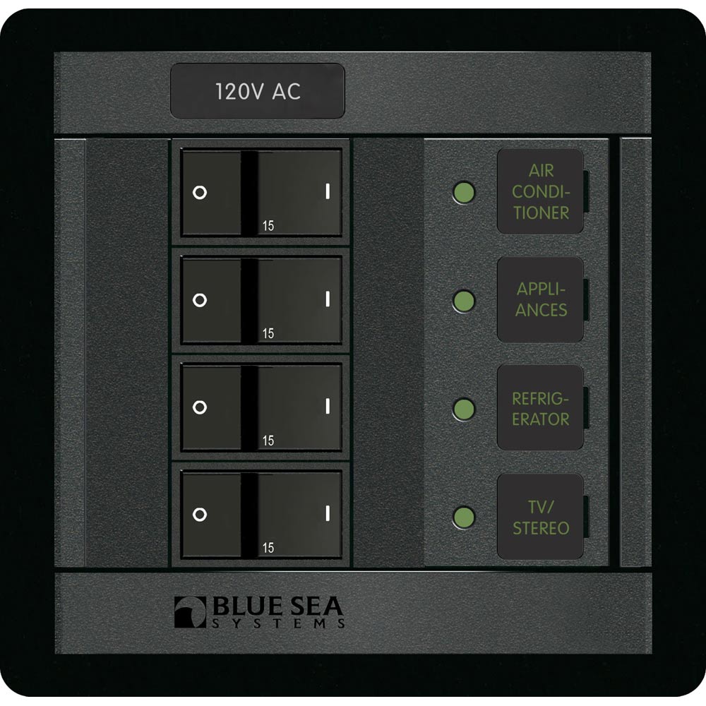Blue Sea Systems 1210 Blue Sea 1210 120V AC 4 Position