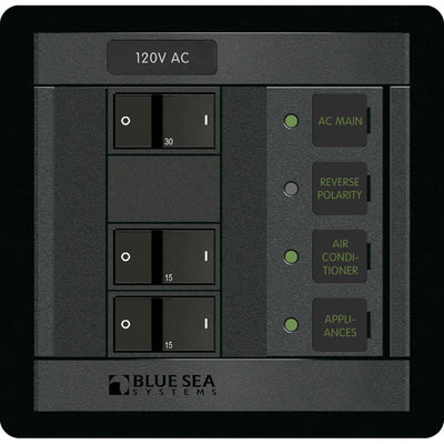 Blue Sea 1214 120V AC Main + 2 Positions