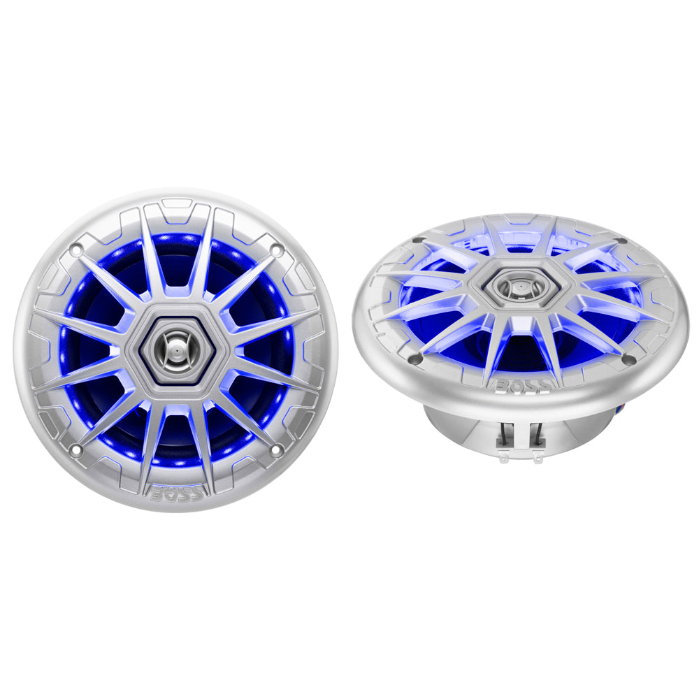 Boss Audio MRGB65S Boss Audio 6.5" MRGB65S Speakers w/RGB Lighting - Silver - 200W