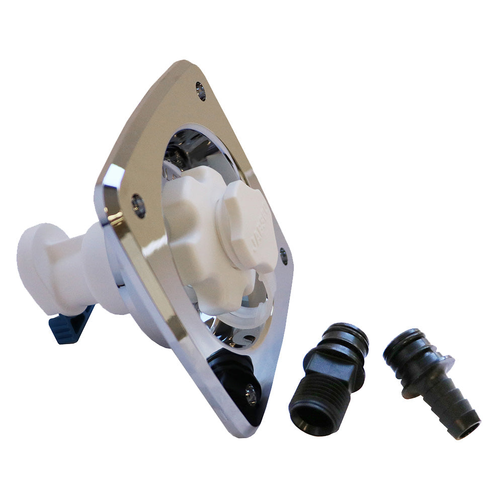 Jabsco 44412-2045 Jabsco Water Pressure Regulator - Flush Mount - Chrome - 45 psi