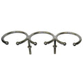 Whitecap Top Mount Ring SS Cup Holder - 3-Drink - Stud Mount
