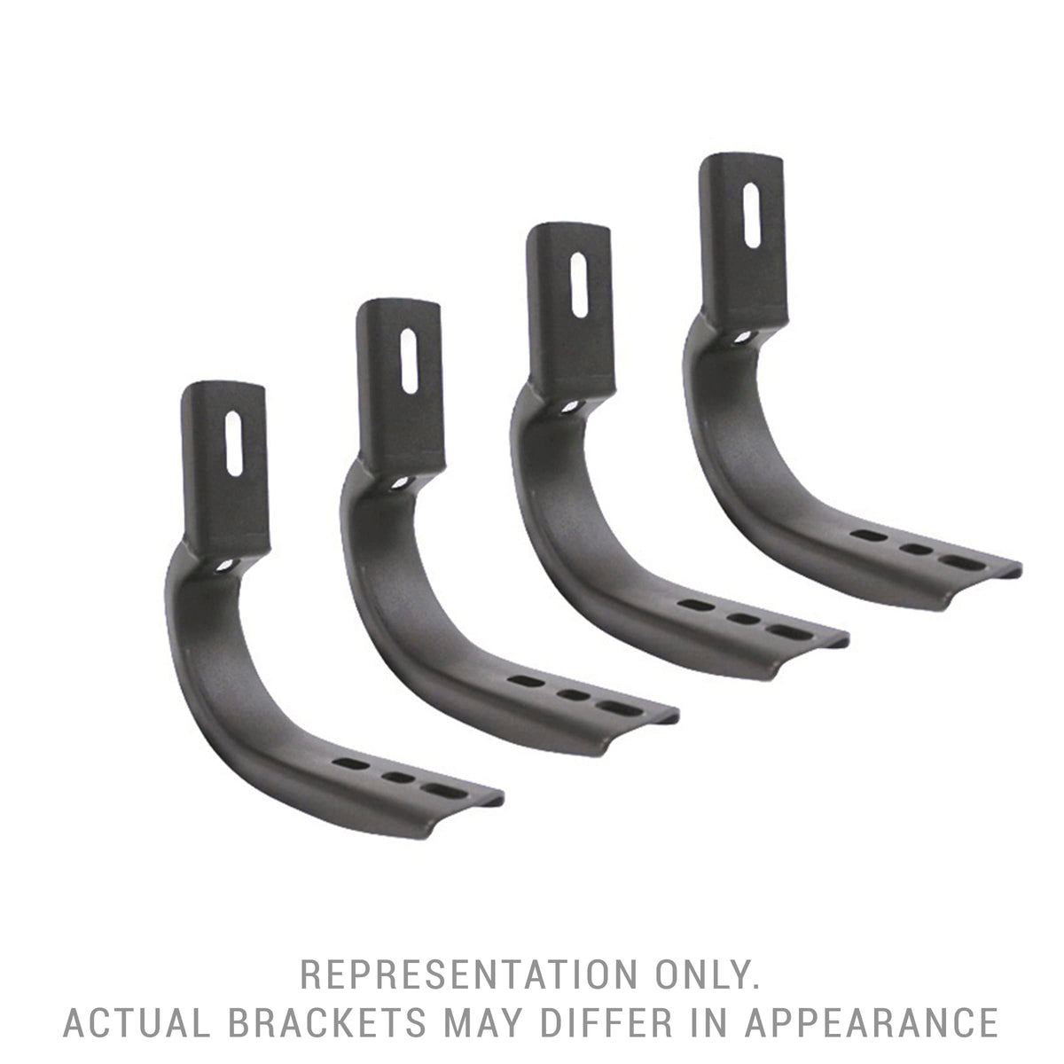 GO RHINO 6803685 RealTruck OE Xtreme Brackets | Mild Steel, Textured Black | 6803685 | Fits 2019-2026 Ford Ranger Crew Cab Pickup