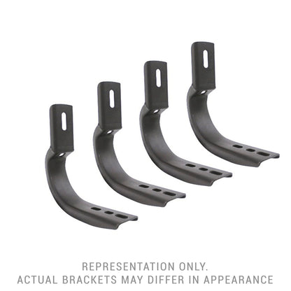 GO RHINO 6803685 RealTruck OE Xtreme Brackets | Mild Steel, Textured Black | 6803685 | Fits 2019-2026 Ford Ranger Crew Cab Pickup