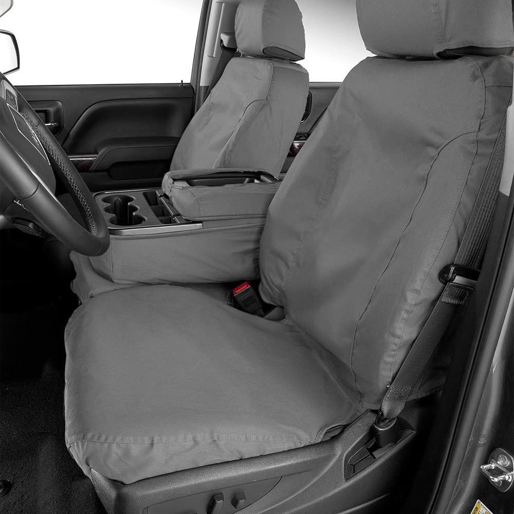 Covercraft SS2532PCGY Polycotton Seat Saver Custom Seat Covers, Grey