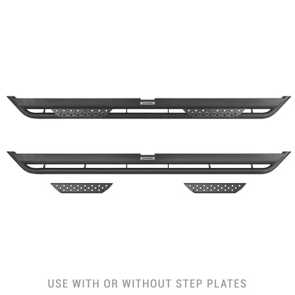 GO RHINO DT4435T Go Rhino Dominator Xtreme DT Sidesteps & Brackets | Mild Steel, Textured Black | DT4435T | Fits 2022-2024 Toyota Tundra Crew Max Pickup