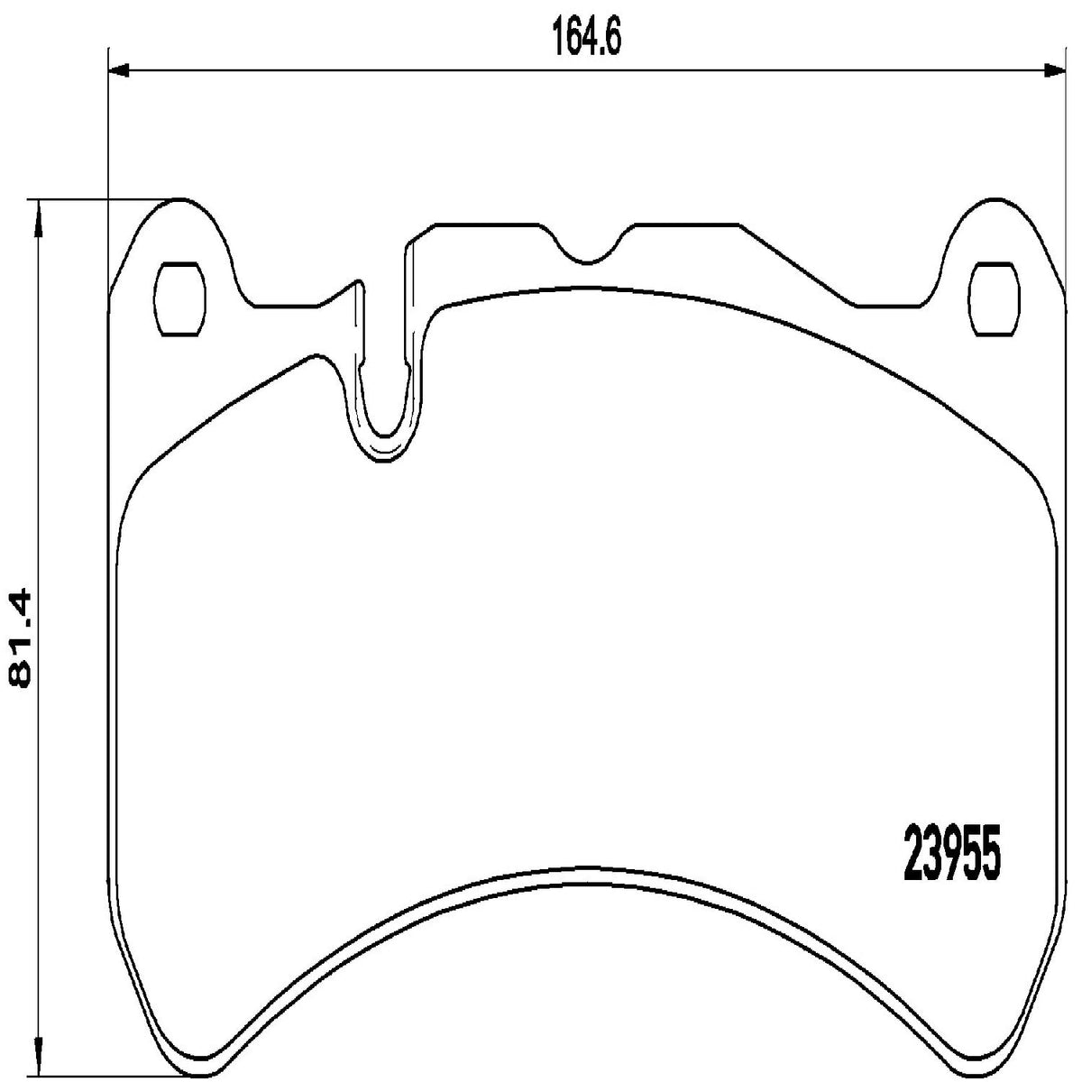 BREMBO P50092 Brembo P50092 Low-Met Front Disc Brake Pad Set MASERATI/MERCEDES-BENZ OE# 0044205020