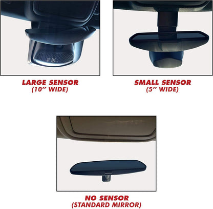 COVERCRAFT UV11686SV Covercraft UVS100 Custom Sunscreen for 2019-2024 Ram 2500/3500/4500/5500 w/Small 5 Inch Wide Sensor Attached to Rearview Mirror, Silver