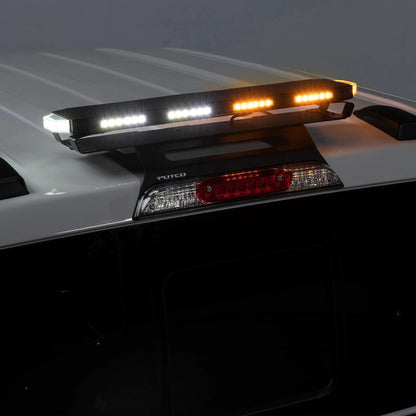 Putco 950224 Putco 24In Universal 24In Tri Color Hornet Light (Amber/Blue/White) - LED Stealth Rooftop Strobe Bar