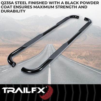 TRAILFX A0052B Trailfx Trail FX A0052B 3" Nerf Bar Bend End, Black