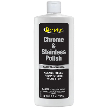 STAR BRITE 082708 STAR BRITE Chrome & Stainless Polish - Marine Grade Formula Protects Against Pitting, Salt Deposits, Staining & Rust on Chrome, Stainless Steel, Copper, Tin & Brass (082708)