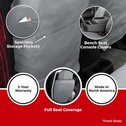 COVERCRAFT SS2591WFBK Waterproof Polyester SeatSaver Custom Front Row Seat Covers by Covercraft