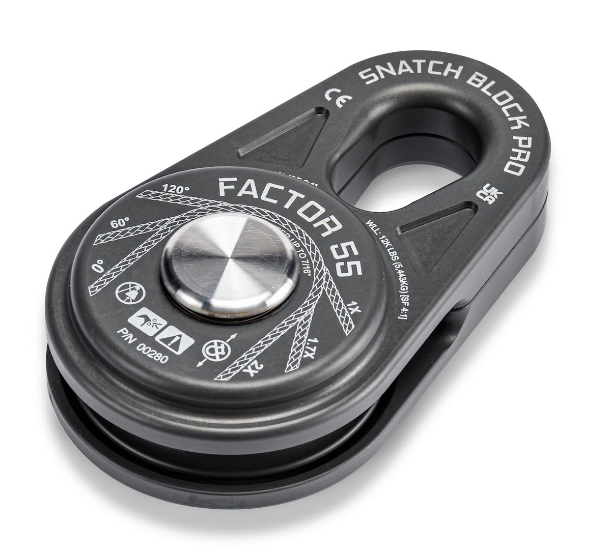 FACTOR 55 00280-06 Factor 55 00280-06 Snatch Block Pro Compact and Lightweight Snatch Blocks. Ideal for Ultimate Performance Without compromising on Heavy Bulky Equipment