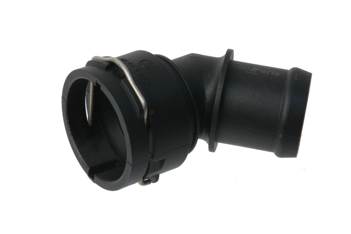 URO Parts 1J0122291 Cooling Hose Connector, On Upper Radiator Hose
