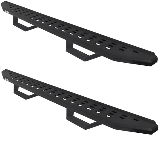GO RHINO 6942358020PC Go Rhino RB20 Running Boards, Mounting Brackets, & 2 Pair of Drop Steps | Galvanized Steel, Textured Black | 6942358020PC | Fits 2015-2024 Chevrolet Colorado & GMC Canyon Crew Cab Pickup