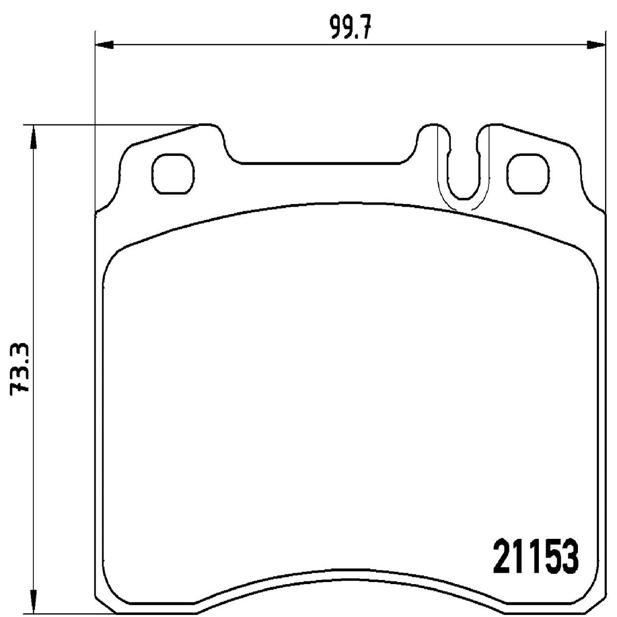 BREMBO P50022 Brembo P50022 Low-Met Front Disc Brake Pad Set MERCEDES-BENZ OE# A0054200120