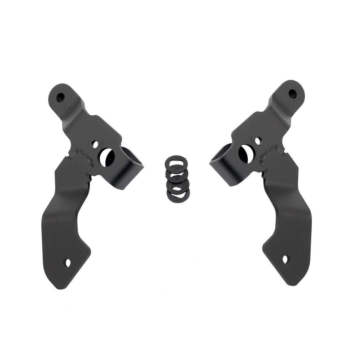 GO RHINO 730231T Go Rhino XE Windshield Cowl LED Light Mounts for Dual 3x3 LED Cubes Offset | Mild Steel, Textured Black | 730231T | Fits 2018-2024 Jeep Wrangler JL/JLU; 20-24 Jeep Gladiator JT Excludes Mojave
