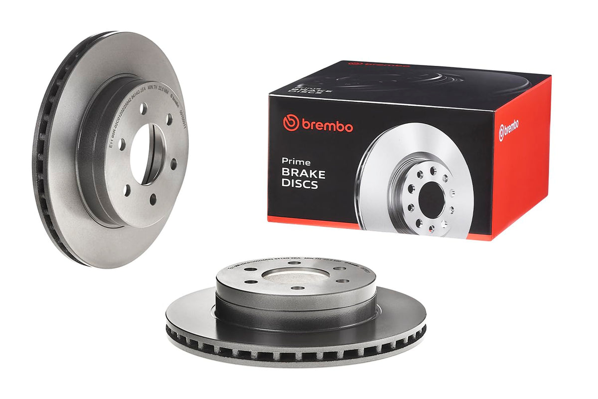 BREMBO 09765011C02 Brembo 09.7650.11 UV Coated vented Front Brake Rotor DODGE OE# 52009208