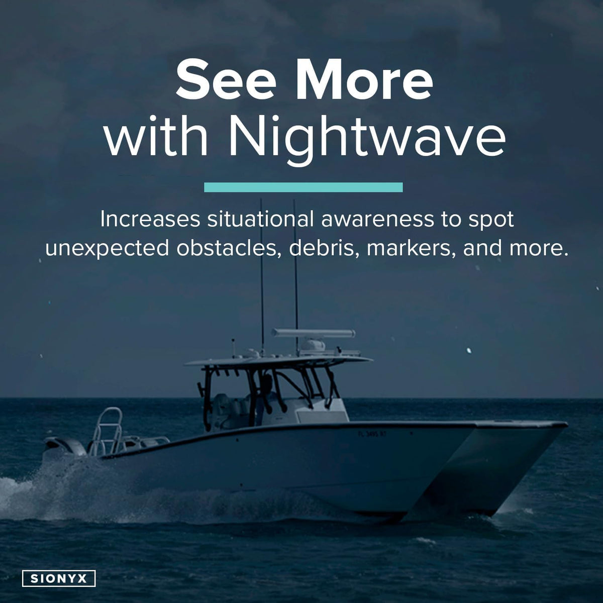 SIONYX C014900 SiOnyx Nightwave Analog Camera, Rugged Ultra-Low Light Night Vision Marine Camera, Flexible Connectivity, Temporary and Permanent Mounting Options, DIY Installation, Black