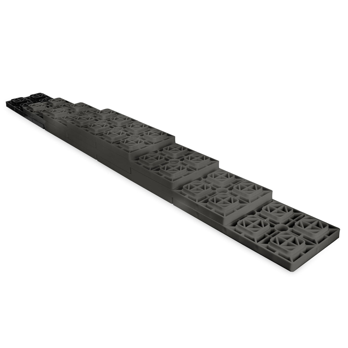 CAMCO 44525 Camco FasTen 4x2 RV Leveling Blocks for Dual Tires, Gray, 10 Pack, 44525