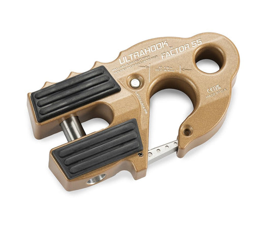 FACTOR 55 00250-92 Factor 55 00250-92 Ultrahook Winch Hook Closed System Shackle Max Load 16,000 lbs ULT Strength Shackle Pin Mount 48,000 lbs Offroad 4x4 Adventure – Bronze