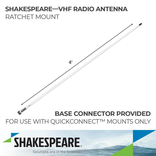 SHAKESPEARE QC-4 Shakespeare QC-4 4' 3DB QUICKCONNECT VHF W/ CHRO