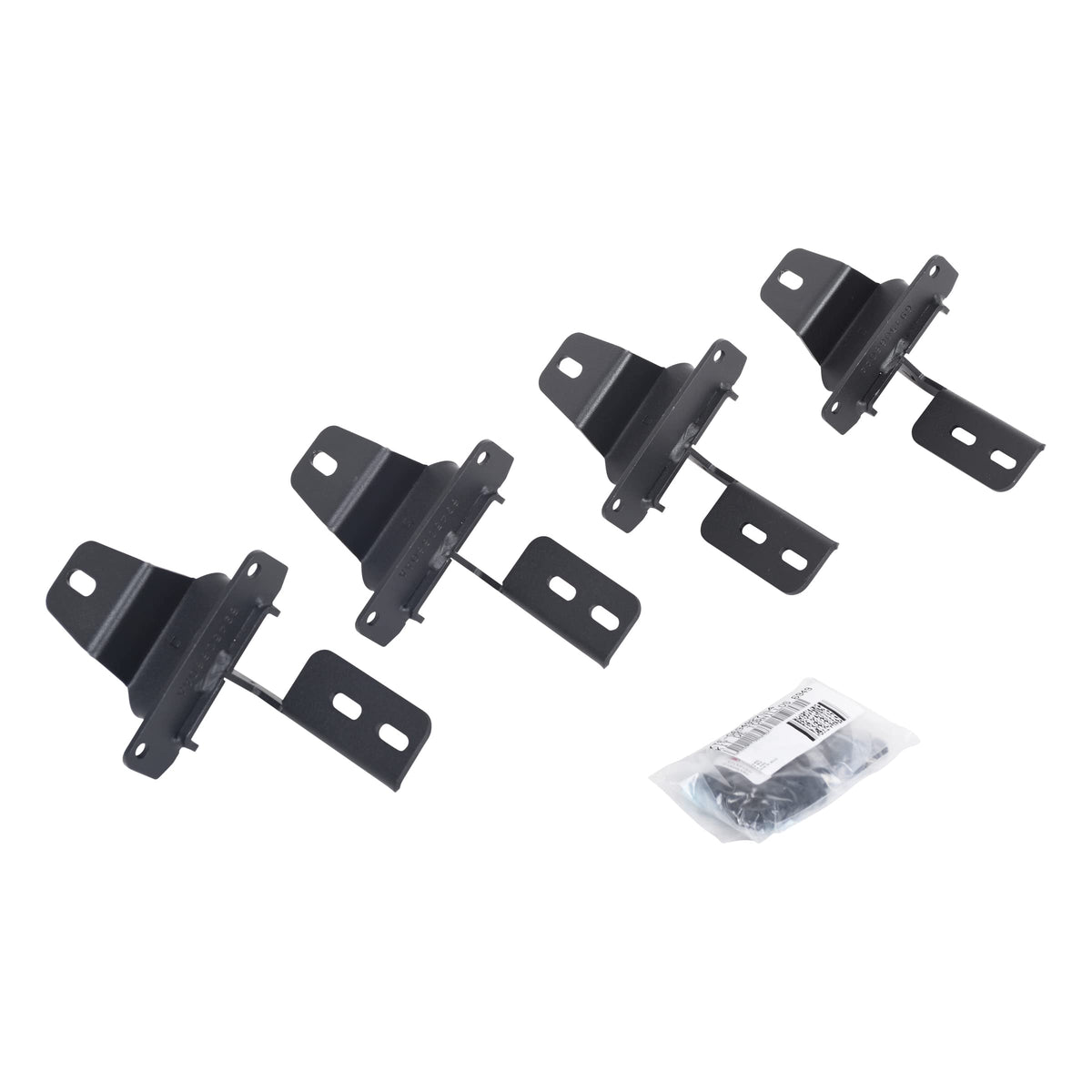 GO RHINO 6949275 Go Rhino RB10 / RB20 Brackets | Mild Steel, Textured Black | 6949275 | Fits 2018-2024 Jeep Wrangler JL, 2-Door