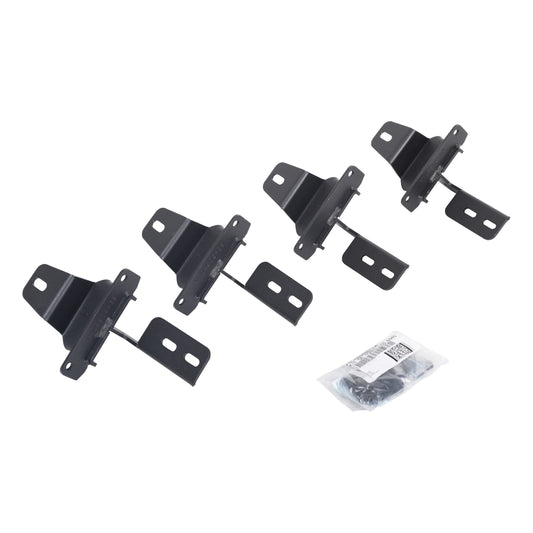GO RHINO 6949275 Go Rhino RB10 / RB20 Brackets | Mild Steel, Textured Black | 6949275 | Fits 2018-2024 Jeep Wrangler JL, 2-Door