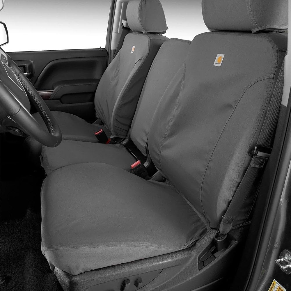 Covercraft SSC3500CAGY Carhartt SeatSaver Custom Front Row Seat Covers - Gravel